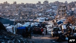 Газанын Жебалия шаары катуу нөшөрдөн кийин, 25-ноябрь, 2025-жыл.