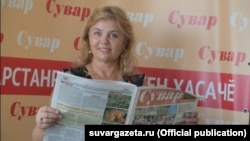 Галина Гуртнер-Таймасова в редакции газеты "Сувар"