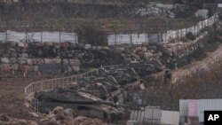 Буфер аймақтағы Израильдің әскери техникасы.  8 желтоқсан 2024 жыл.
