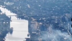 Ukrainians Evacuated After Russian Attacks On Key Kherson Bridge