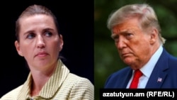 Դանիայի վարչապետ Մետտե Ֆրեդերիկսեն և Միացյալ Նահանգների նախագահ Դոնալդ Թրամփ