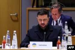 Președintele Ucrainei, Volodimir Zelenski, la o reuniune a UE la Bruxelles, pe 23 octombrie.