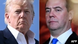 Дональд Трамп и Дмитрий Медведев, коллаж