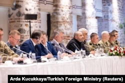 Українська делегація на переговорах з Росією в Стамбулі 16 травня 2025 року