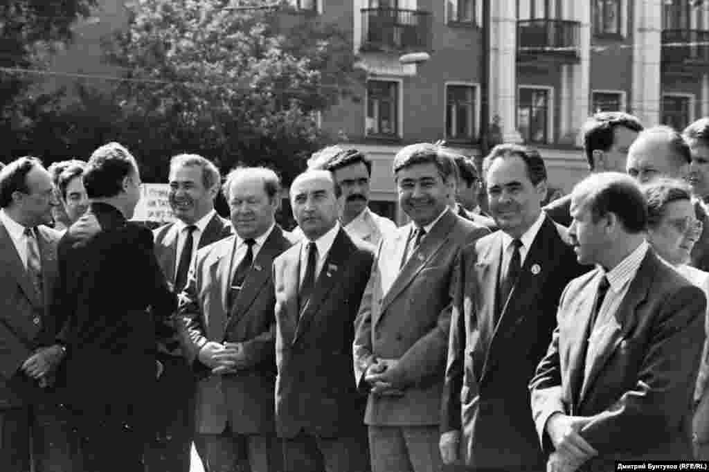 Татарстан җитәкчеләре Мөхәммәт Сабиров, Фәрит Мөхәммәтшин, Миңтимер Шәймиев