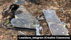 Уламки російського безпілотника