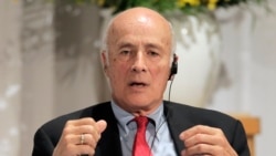 Joseph Nye speaks during a symposium in Tokyo in October 2012.