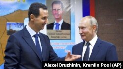 Башар Асад и Владимир Путин. 2020 год