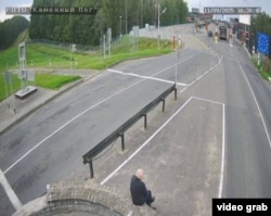 Мікола Статкевіч на беларуска-літоўскай мяжы, 11 верасьня 2025 году