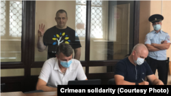 Владислав Есипенко в подконтрольном России Симферопольском районном суде, июль 2021 года