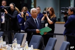 Президент Євроради Антоніу Кошта на саміті ЄС у Брюсселі. 26 червня 2025 року