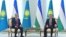 Касым-Жомарт Токаев менен Шавкат Мирзиёев Ташкенттеги жолугушууда. 15-апрель, 2019-жыл. 