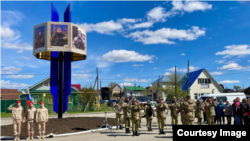 Открытие стелы, посвященной памяти погибших на войне