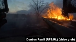 Танкісти 100-ї ОМБр випалюють позиції піхоти армії РФ