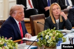 Дональд Трамп та італійська прем'єрка Джорджія Мелоні