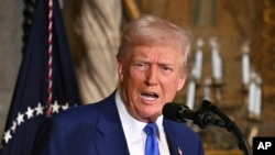 In remarks at his Mar-a-Lago resort in Florida, Trump criticized Zelenskyy.