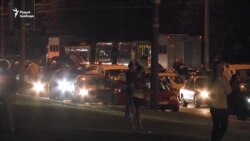 Серабранка заблякавала аўтазакі з АМАПам