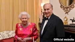 Карим Ага-хан IV и королева Великобритании Елизавета II. 2018 год