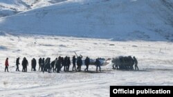 Кыргызстандын Куралдуу күчтөрүнүн аскерлеринин машыгуусу. 9-декабрь, 202-жыл.