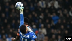 Вратарь «Кайрата» Темирлан Анарбеков 