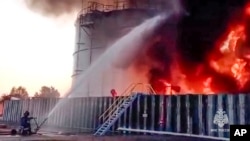По данным Генштаба ВСУ, цель поражена, возник пожар и произошли взрывы. Фото иллюстративное.