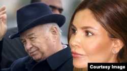 Лола Каримова-Тилляева с отцом Исламом Каримовым. Коллаж.