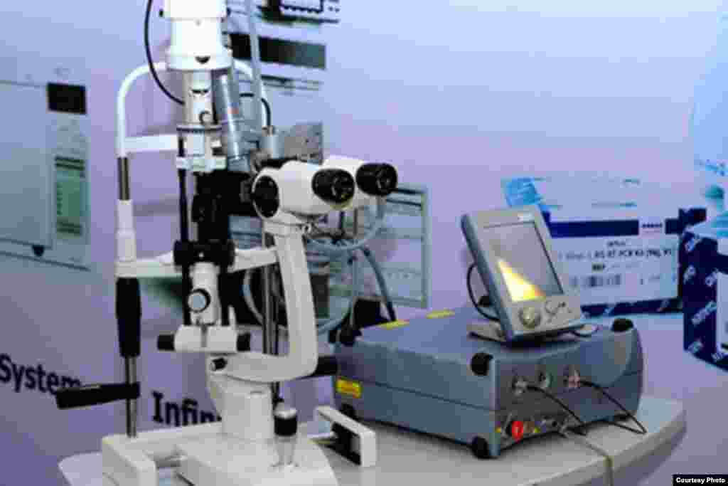 A photograph taken of an international health-care exhibition in Ashgabat, taken from an official government website