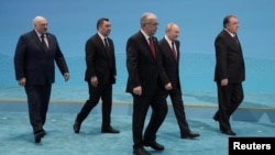 Лидеры стран, входящих в ОДКБ, на саммите в Астане. 28 ноября 2024 года