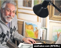 Türkmen hudožnigi Mommak Kulyýew.