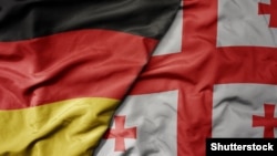 Флаги Германии и Грузии