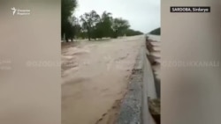 Эксклюзивное видео с места прорыва дамбы на Сардобинском водохранилище