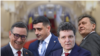 Colaj alegeri prezidentiale 2025 - de la stânga la dreapta Victor Ponta, George Simion, Nicușor Dan, Crin Antonescu. Banii pentru campania electorală din 2024 au fost decontați din Fondul de Rezerbă Bugetară în baza unei OUG date de guvernul Ciolacu, în decembrie. 
