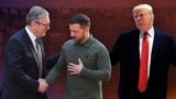 Коллаж: Стармер, Зеленский, Трамп