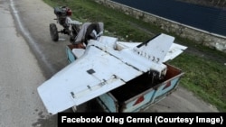 Imagine cu dronă găsită de un localnic din satul Pepeni, raionul Sîngerei din centrul Republicii Moldova.