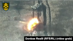 Знищення російського БТР з екіпажем бійцями 31 ОМБр під час штурму армії РФ