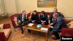 Європейські лідери розмовляють телефоном з президентом США Трампом у Києві, архівне фото