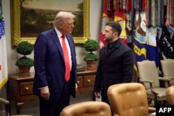 Дональд Трамп з Володимиром Зеленським