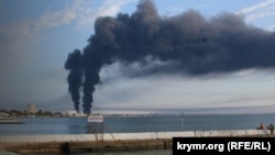 Пожежа у Феодосії після атаки БПЛА, 7 жовтня 2024 року