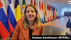 Еуропа Одағының Қазақстандағы елшісі Алешка Симкич. Астана, 8 сәуір, 2024 жыл.