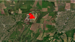 Пожар на территории Ильского НПЗ в Краснодарском крае 7 сентября, снимок со спутников NASA