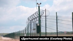 Загароджа на мяжы Беларусі і Ўкраіны. Ілюстрацыйнае фота