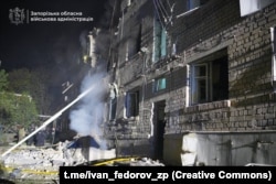 Разрушения в Запорожье после российского удара, 1 мая 2025 год