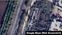 Тяговая подстанция ЭЧЭ-61 в крымском поселке Красногвардейское. Скриншот спутниковой карты Google