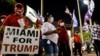Mayamidə Donald Tramp tərəfdarları. (Foto arxiv)