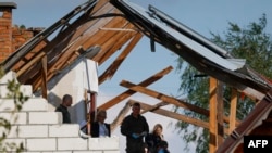 Повреждения дома после атаки дронов