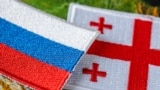 GEORGIA -- Russia flags