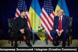 Зустріч Трампа і Зеленського на полях Генеральної асамблеї Організації Об'єднаних Націй у Нью-Йорку. США, 23 вересня 2025 року
