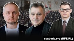 Канцэпцыя "Люстрацыя для Беларусі". Аляксандар Азараў, Анатоль Лябедзька, Арцём Брухан. Ілюстрацыйны каляж