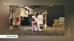 Дочь Эльмиры Катаки танцует крымскотатарский танец 