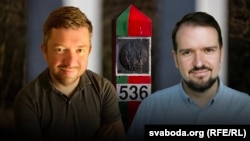 Польскі журналіст Міхал Патоцкі і палітоляг Вадзім Мажэйка. Закрыцьцё літоўскай, адкрыцьцё польскай мяжы. Ілюстрацыйны каляж 